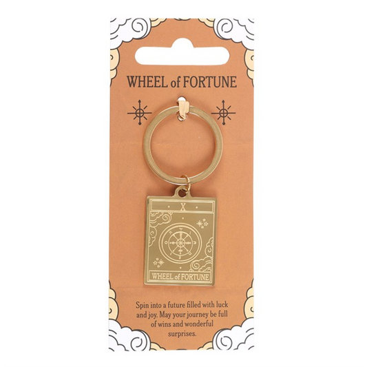 The Wheel of Fortune Vintage Tarot Keyring N/A