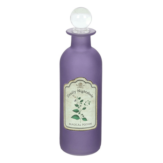 Deadly Nightshade Decorative Glass Potion Bottle N/A