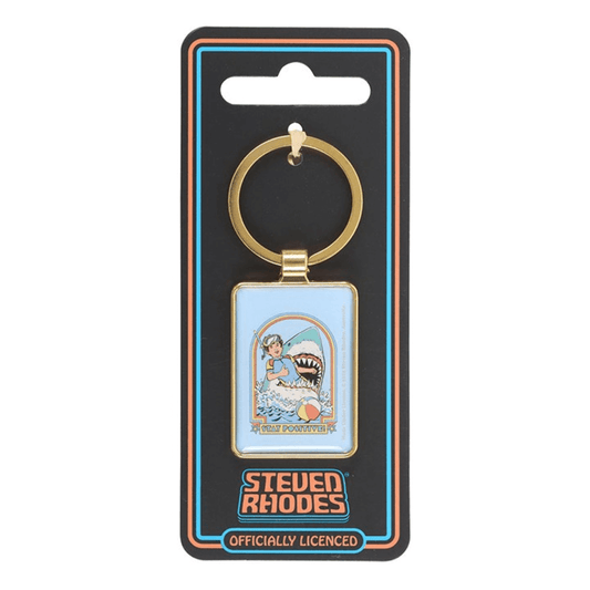 Keychain in packaging with 'Steven Rhodes' branding