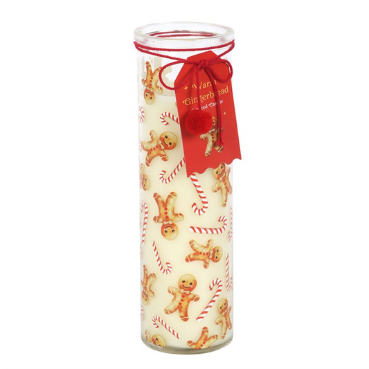 Candy Cane Warm Gingerbread Tube Candle N/A