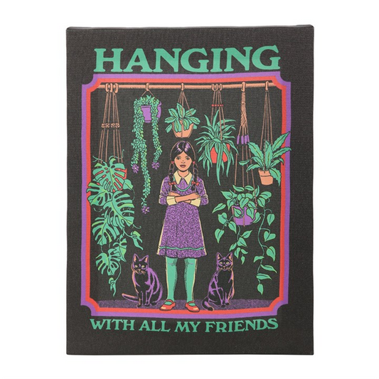 19x25cm Hanging With All My Friends Canvas Plaque by Steven Rhodes