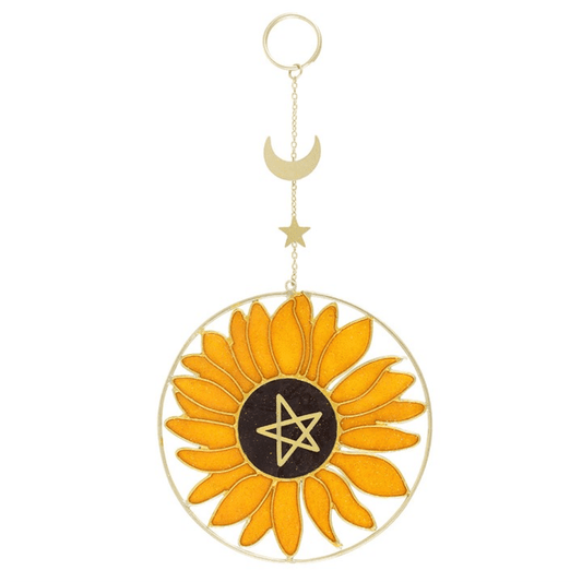 Bee Radiant Sunflower Suncatcher N/A