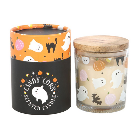 Sweet and Spooky Candy Corn Candle N/A