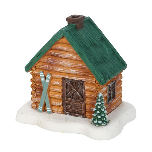 Cabin Ski Chalet Incense Cone Holder N/A