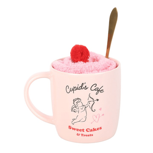 Cupid's Café Mug, Spoon and Socks Set N/A