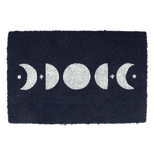 Dark Blue Moon Phase Doormat