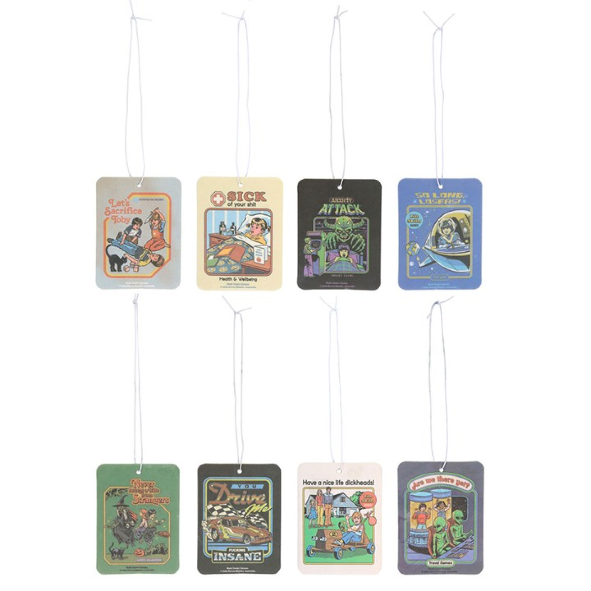 Set of 8 Air Fresheners by Steven Rhodes N/A