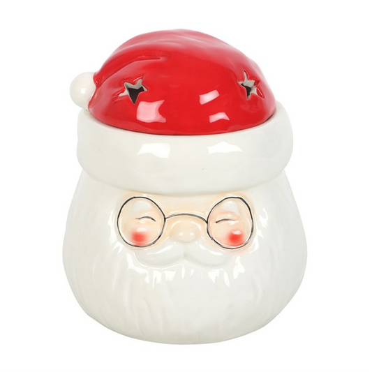 *Santa Claus Shaped Ceramic Oil Burner and Wax Warmer (12/24) N/A