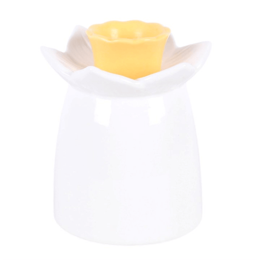 White Daffodil Oil Burner and Wax Warmer