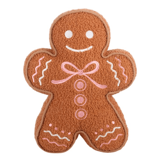 Sugarplum Bakery Gingerbread Man Boucle Cushion
