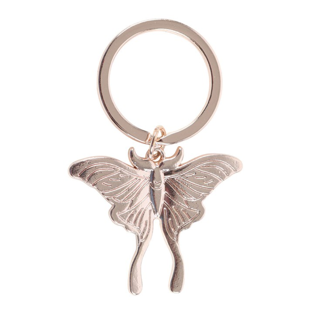 Light Luna Moth Keyring N/A