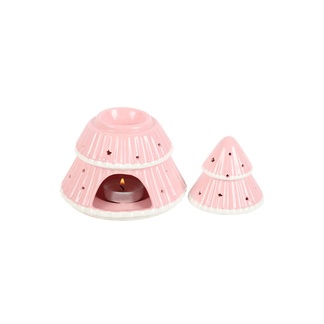 Pink Christmas Tree Oil Burner