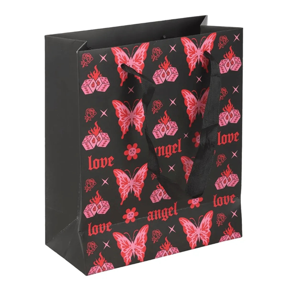 23cm Medium Flaming Butterfly Gift Bag N/A