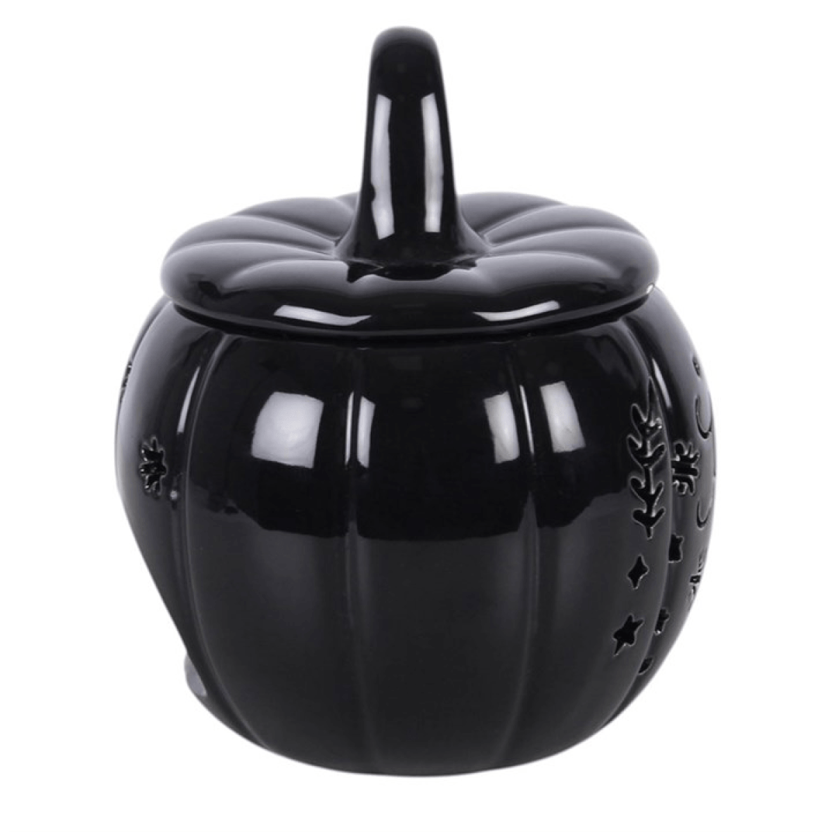 Black Folk Pumpkin Oil Burner and Wax Warmer