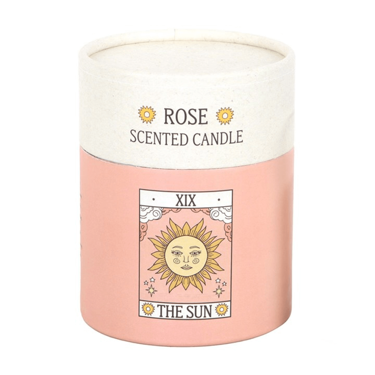 The Sun Vintage Tarot Rose Candle
