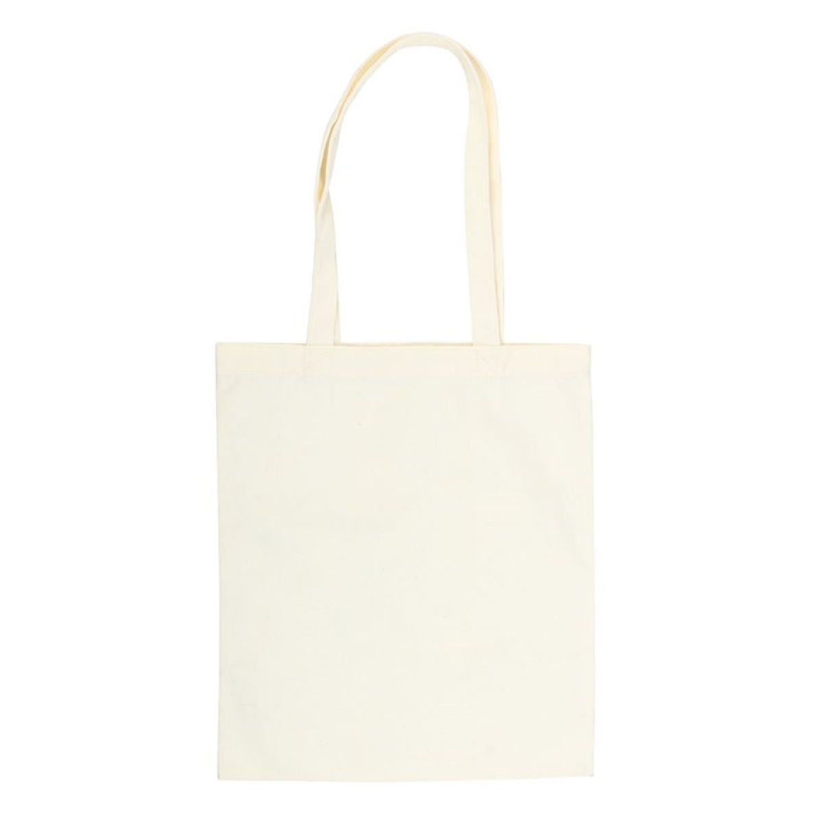 Cream Folk Print Polycotton Tote Bag N/A