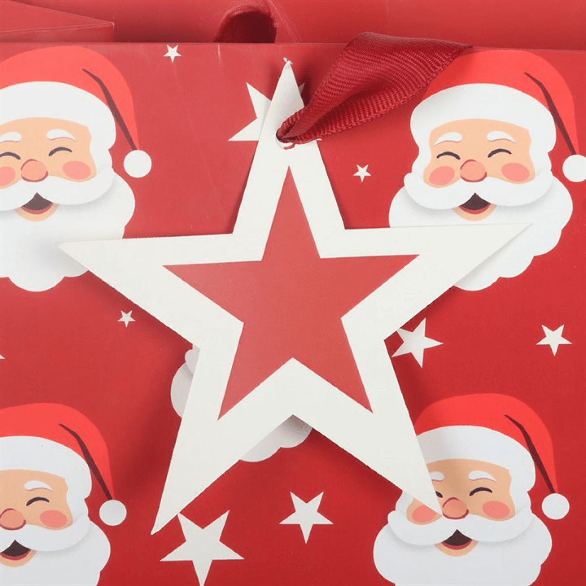 Jolly Santa Christmas Gift Bag