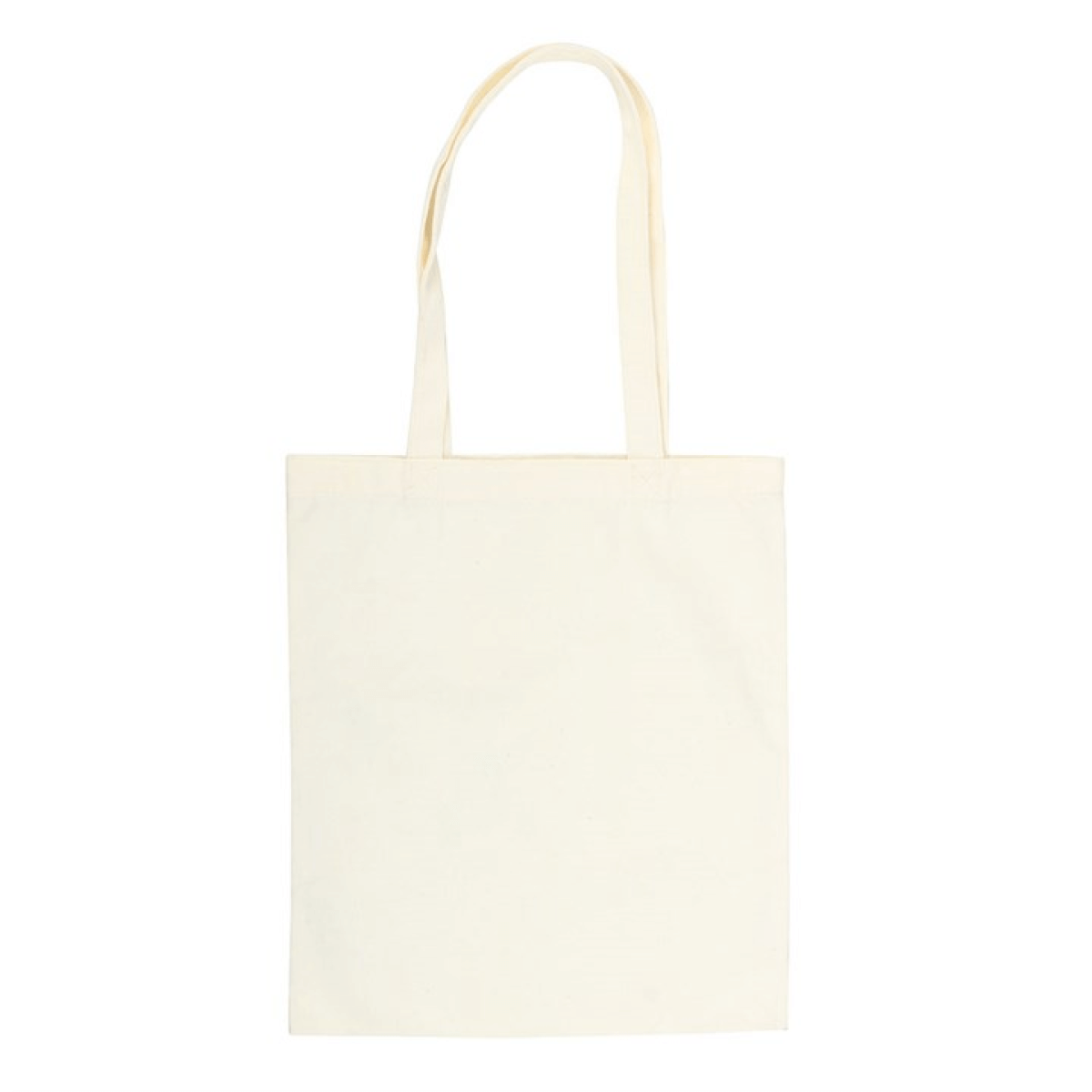 Beige tote bag on a white background