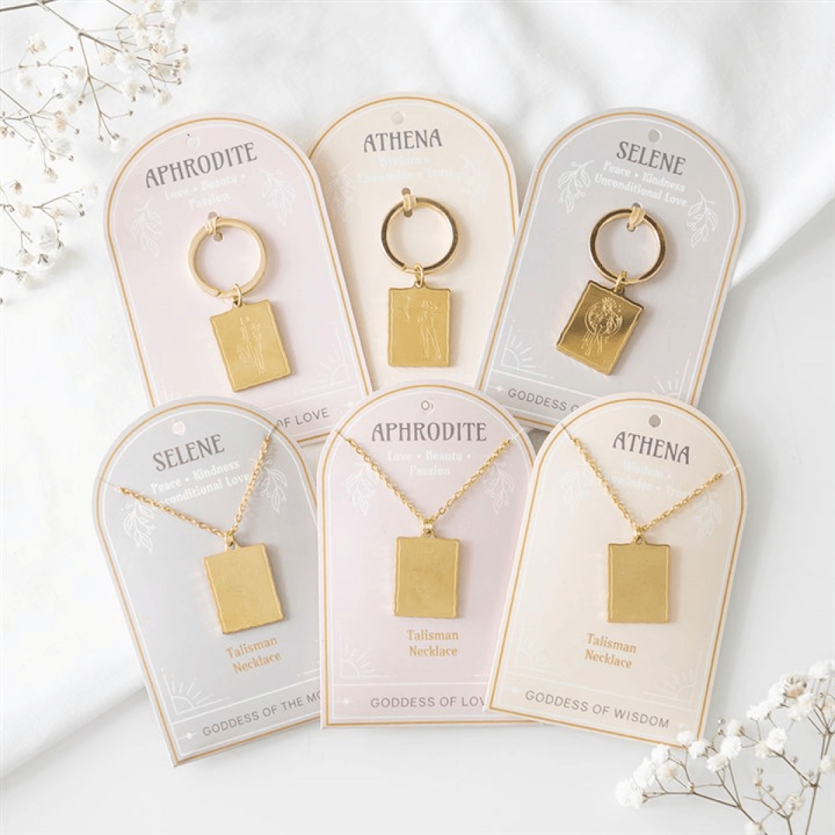 Athena Goddess Talisman Keyring N/A
