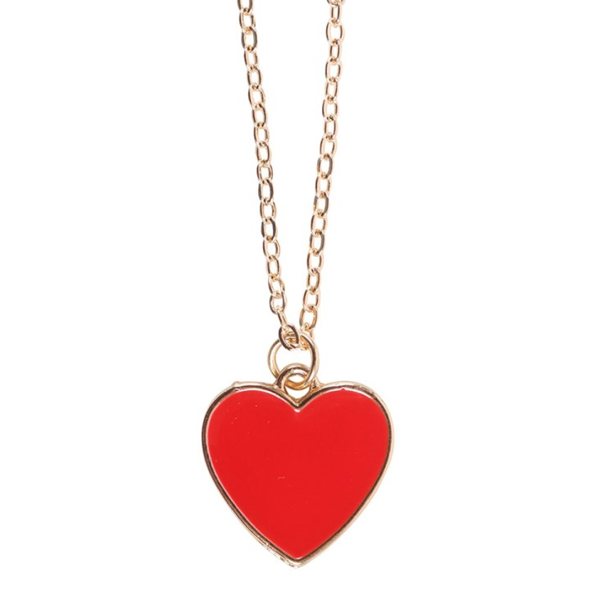 Bestie Enamel Heart Necklace Greeting Card N/A