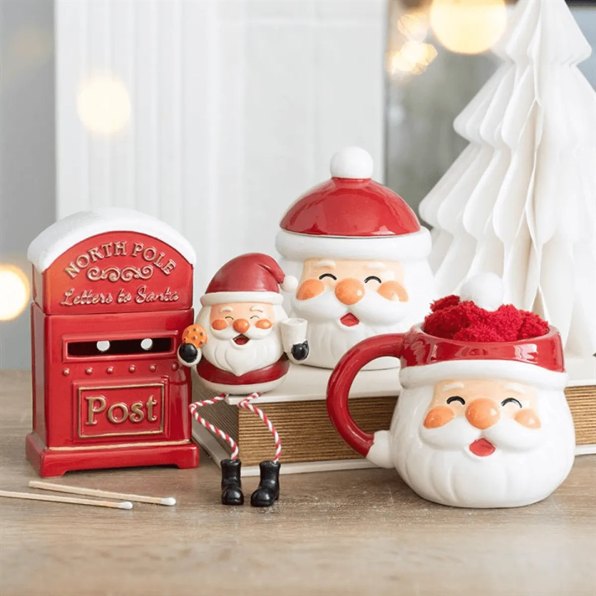Jolly Santa Christmas Shelf Sitter Ornament