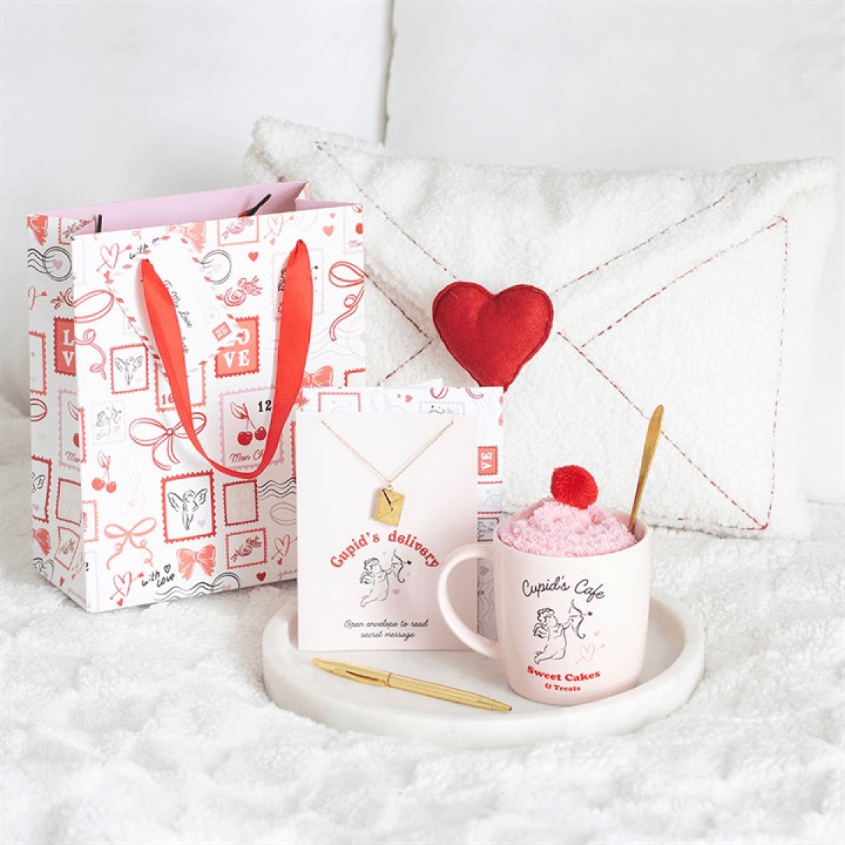 Valentine Postage Stamp Print Gift Bag N/A