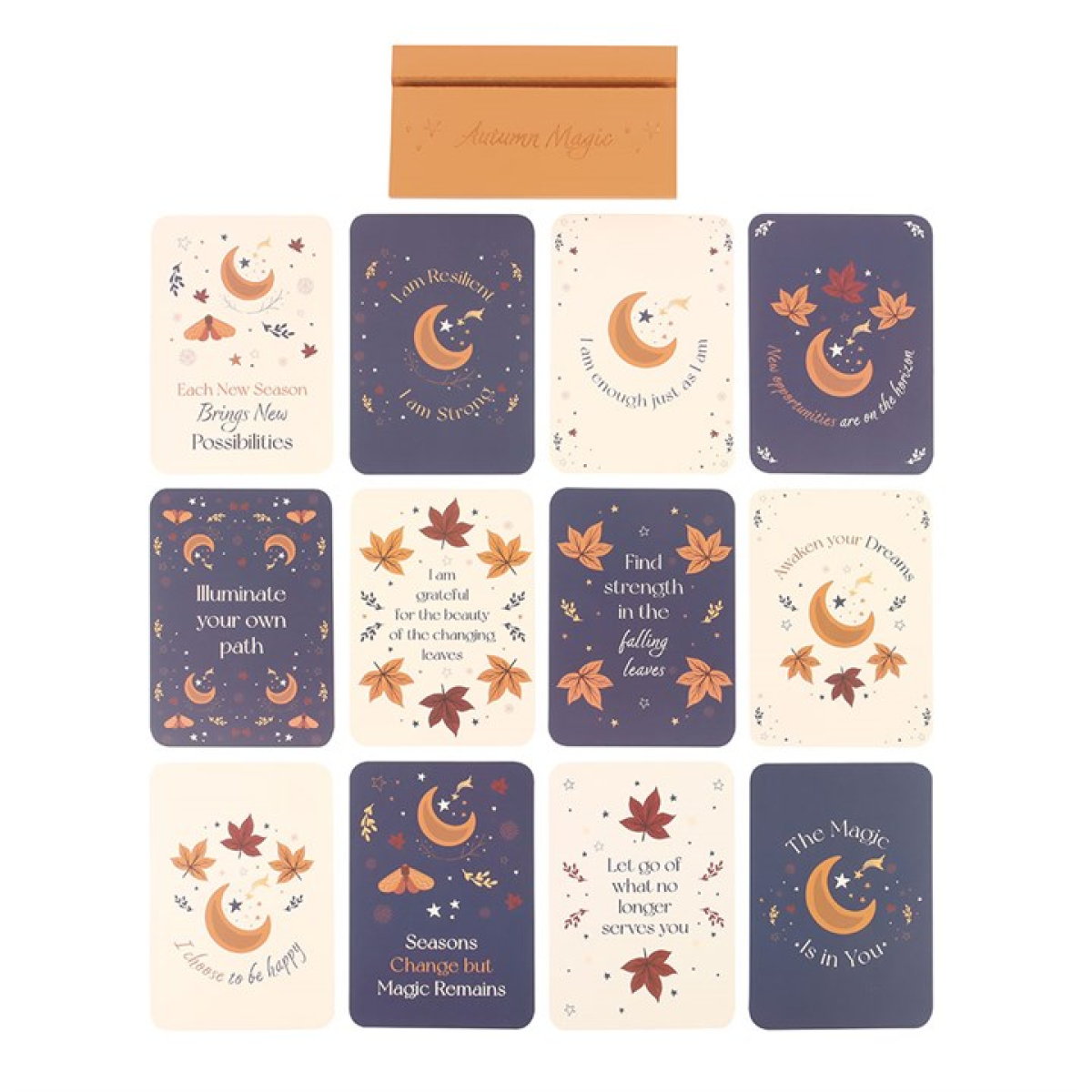 Autumn Magic Affirmation Cards with Wooden Stand N/A