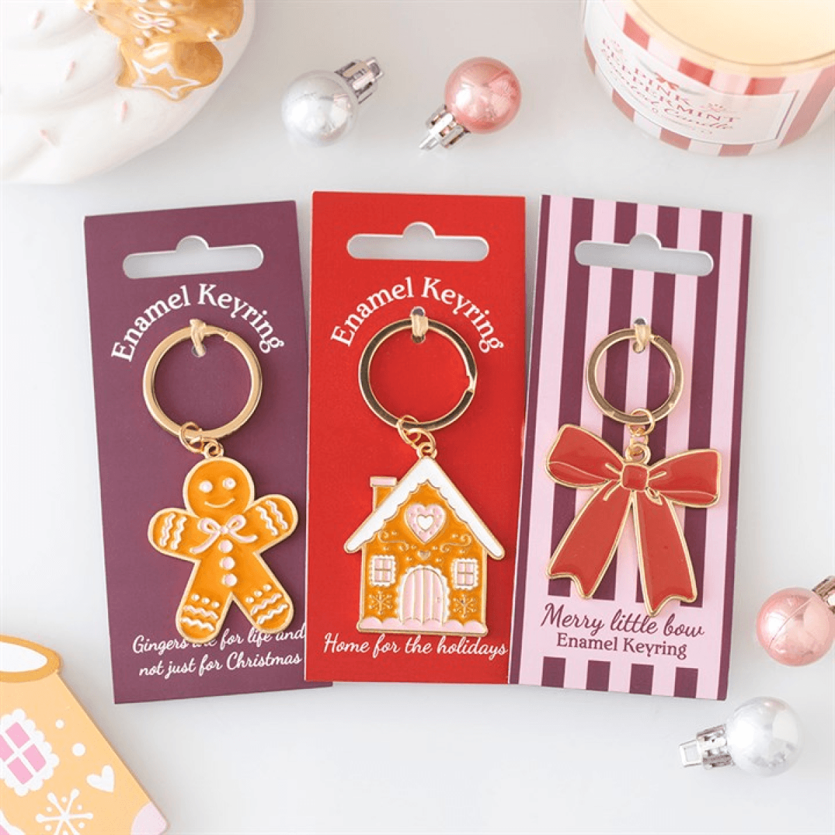 Red Bow Keyring