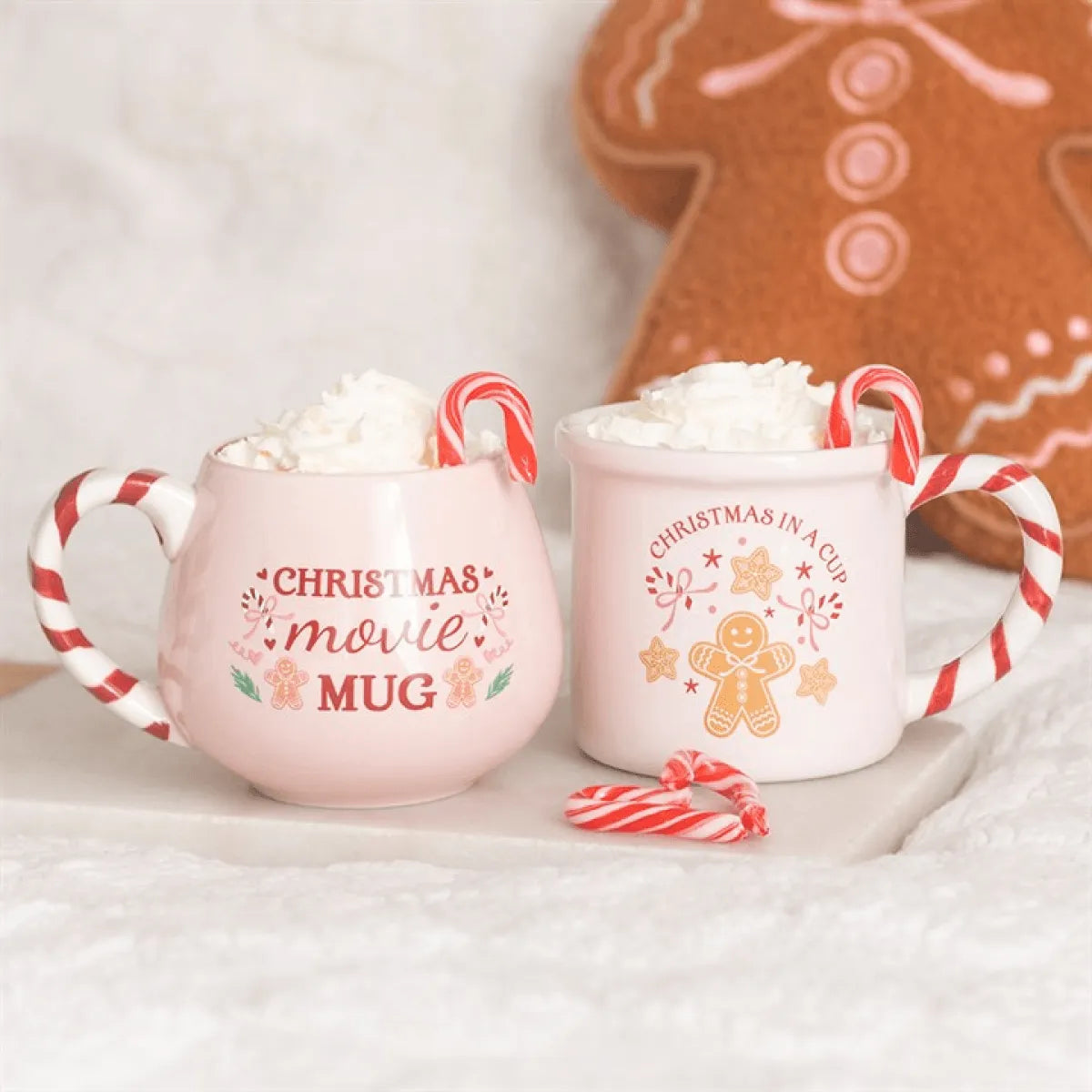 Pink Christmas in a Cup Mug