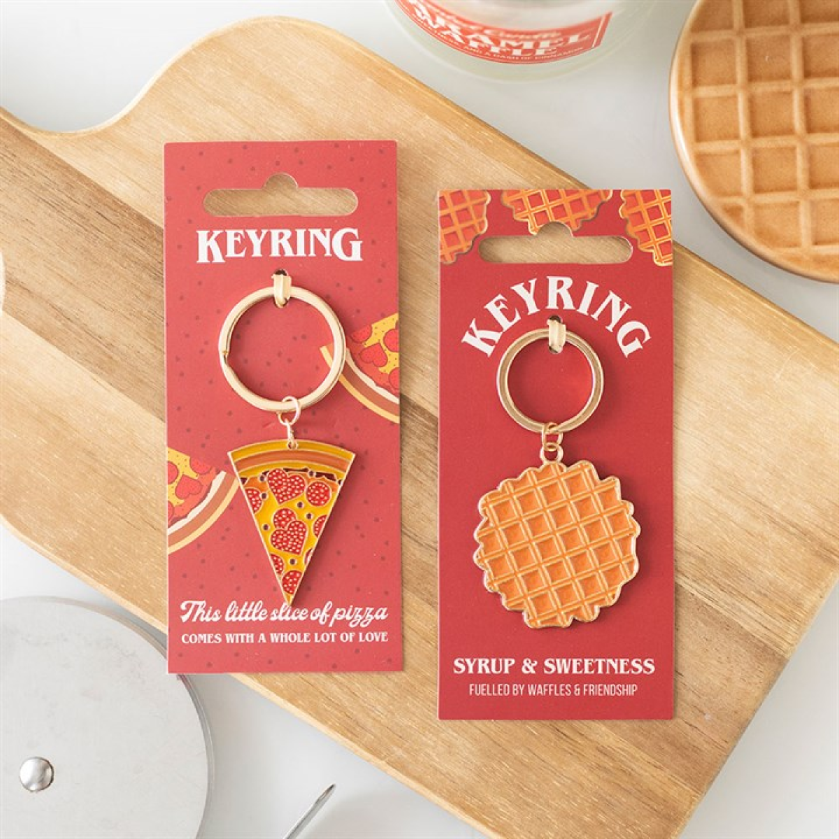 Waffle Keyring N/A