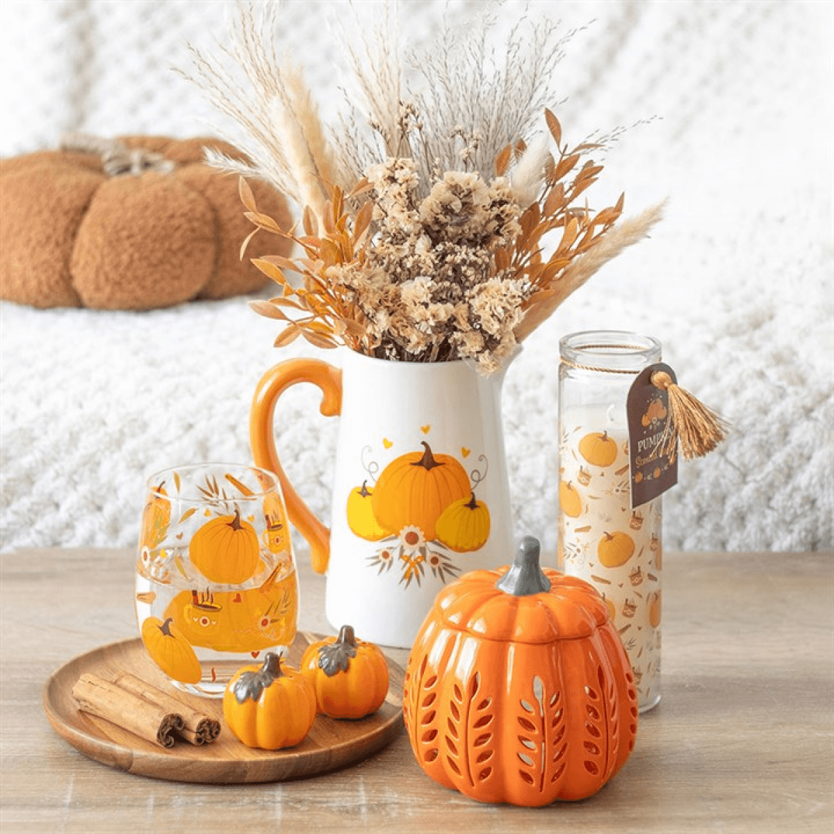 *Orange Autumn Days Cut Out Pumpkin Ceramic Oil Burner and Wax Warmer (9/18) N/A