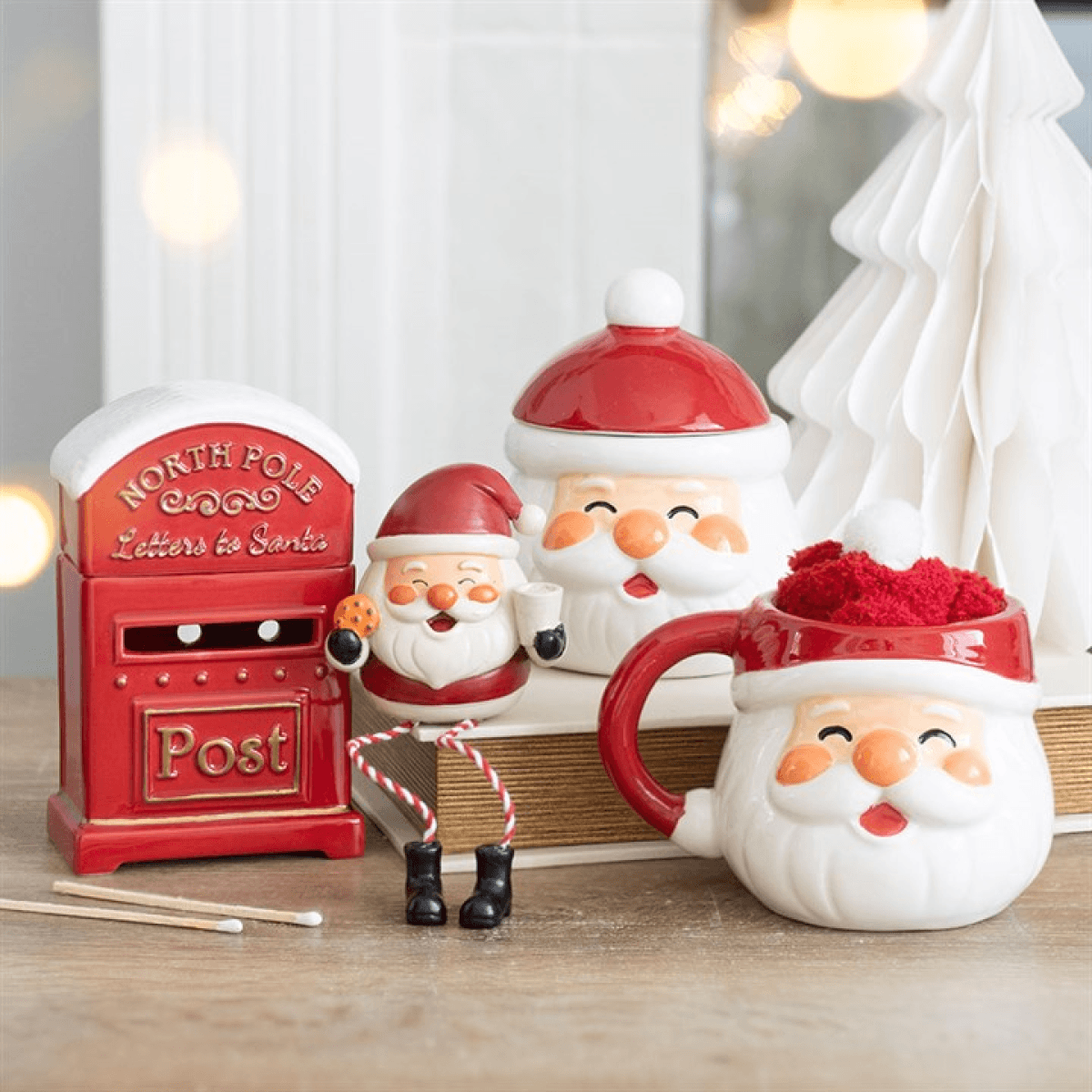 Jolly Santa Christmas Mug and Socks Set