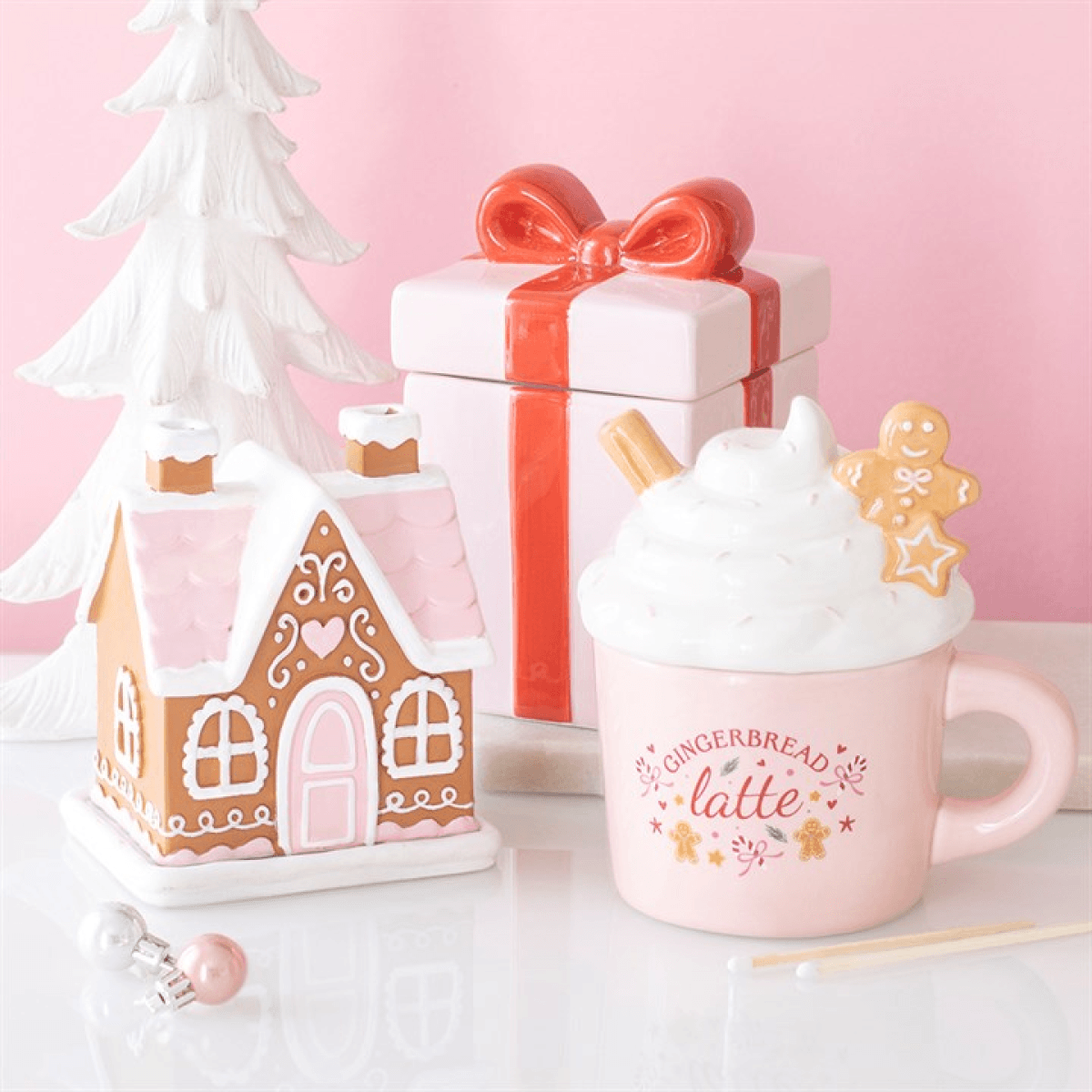 Pink Gingerbread Latte Oil Burner and Wax Warmer