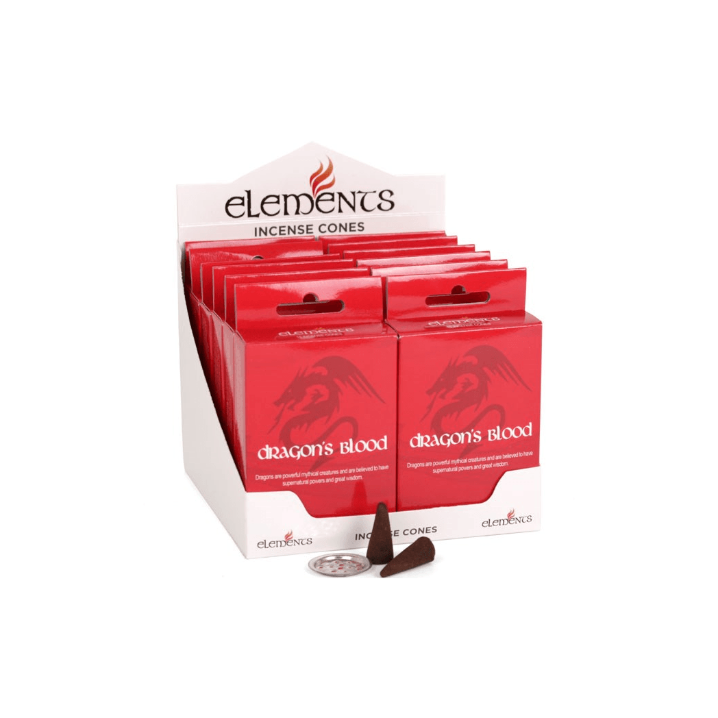 Set of 12 Packets of Elements Dragon's Blood Incense Cones