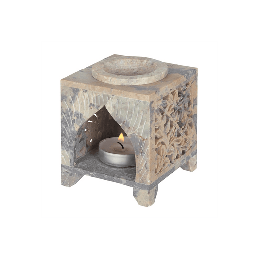 Moroccan Arch Cutout Soapstone Oil Burner