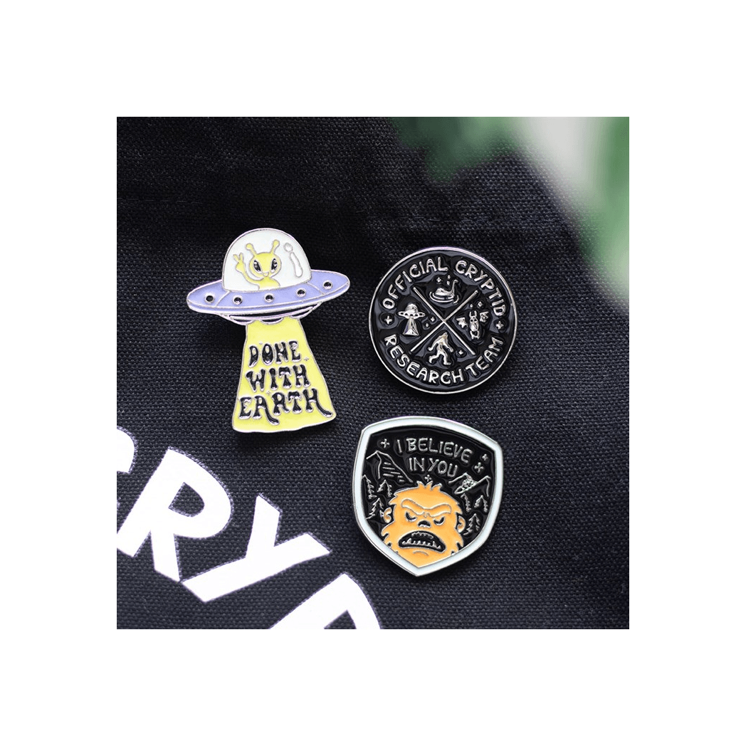 Cryptid Research Team Enamel Pin Badge