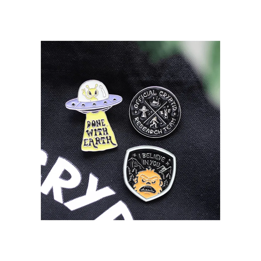 Cryptid Research Team Enamel Pin Badge