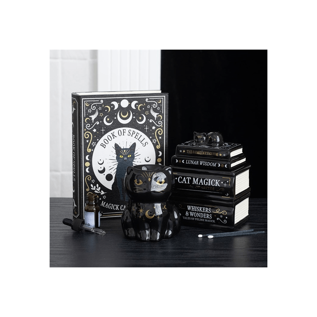 Black Cat Magick Oil Burner