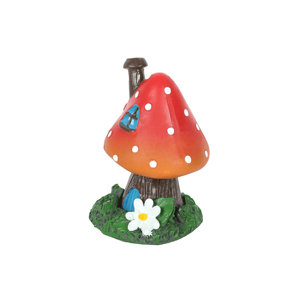 Red Smoking Toadstool Incense Cone Holder