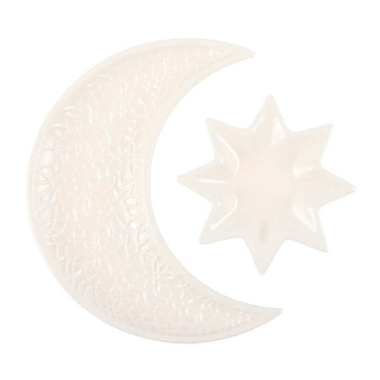Crescent Moon and Star Trinket Dishes