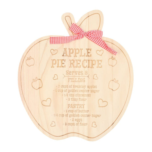 Apple Pie Recipe Wooden Serving Board – Charming Kitchen Décor & Gift-Sociodigi