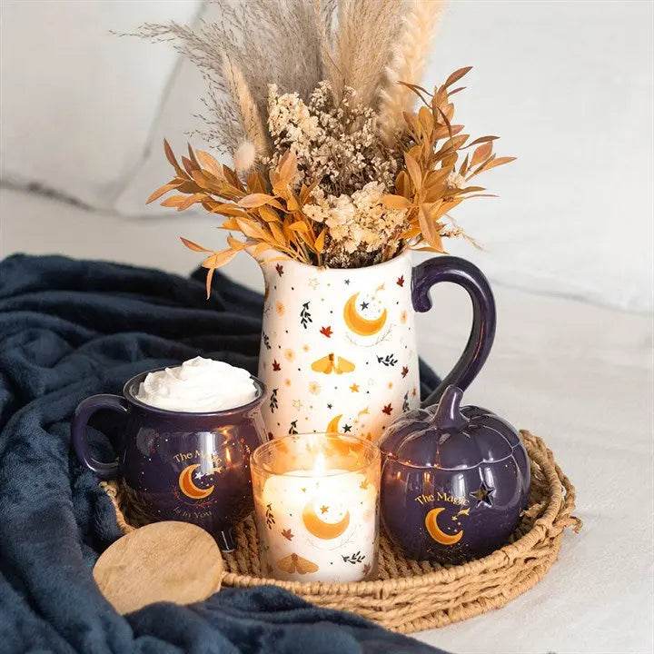 Autumn Magic Harvest Moon Print Ceramic Flower Jug-Sociodigi