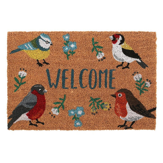 Natural British Garden Birds Doormat-Sociodigi