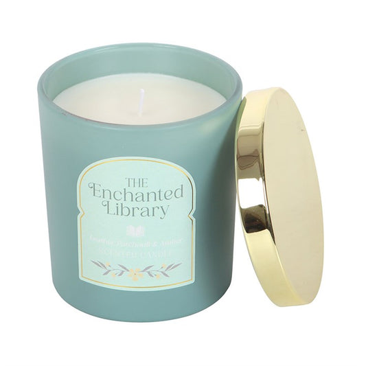 The Enchanted Library Leather, Patchouli & Amber Candle N/A