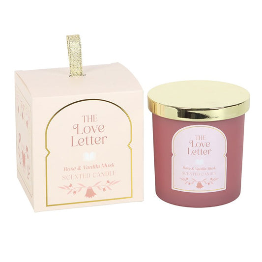 The Love Letter Rose & Vanilla Musk Candle N/A
