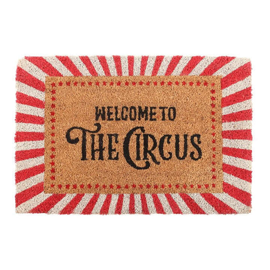 Red Welcome to the Circus Doormat