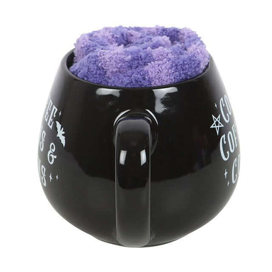 Coffee, Coffins & Covens Mug and Socks Set N/A