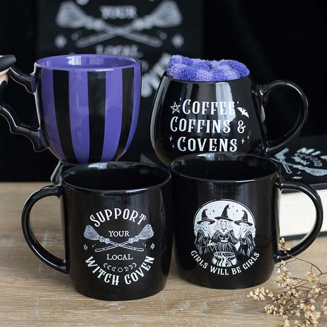 Coffee, Coffins & Covens Mug and Socks Set N/A