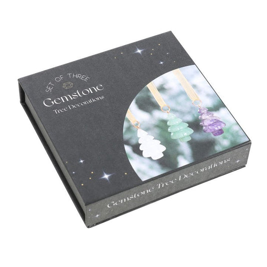 Set of 3 Crystal Christmas Tree Decorations-Sociodigi