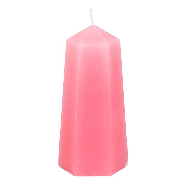 Love Crystal Candle with Rough Rose Quartz-Sociodigi